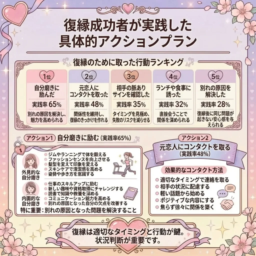 復縁成功者が実践した具体的アクションプラン