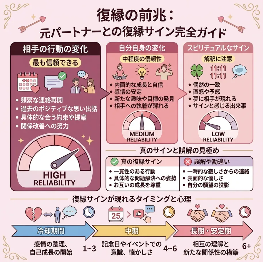 復縁の前兆とは?基本的な考え方と見極めのポイント