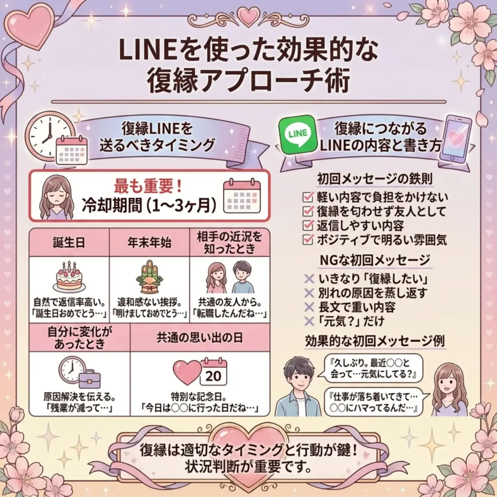 LINEを使った効果的な復縁アプローチ術