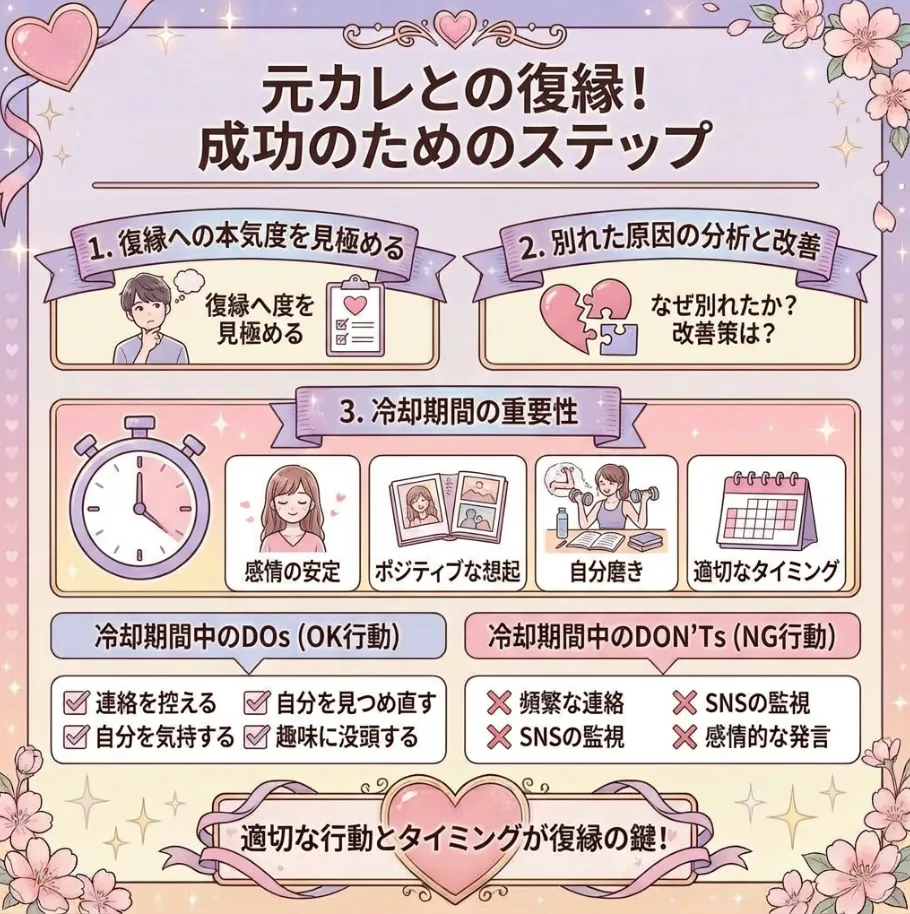 元彼との復縁を成功させるための基本ステップ