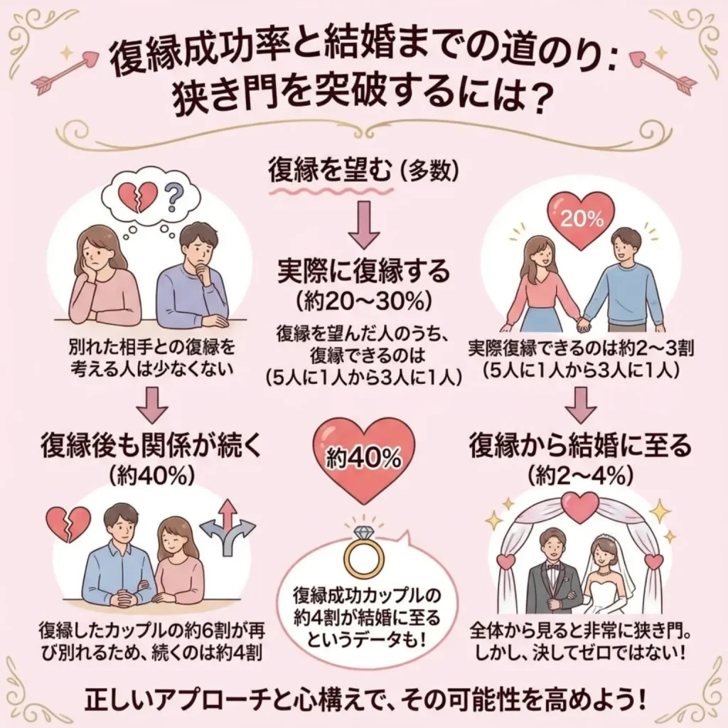 復縁成功率と結婚までの道のり