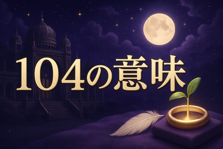 104の意味のイメージ画像