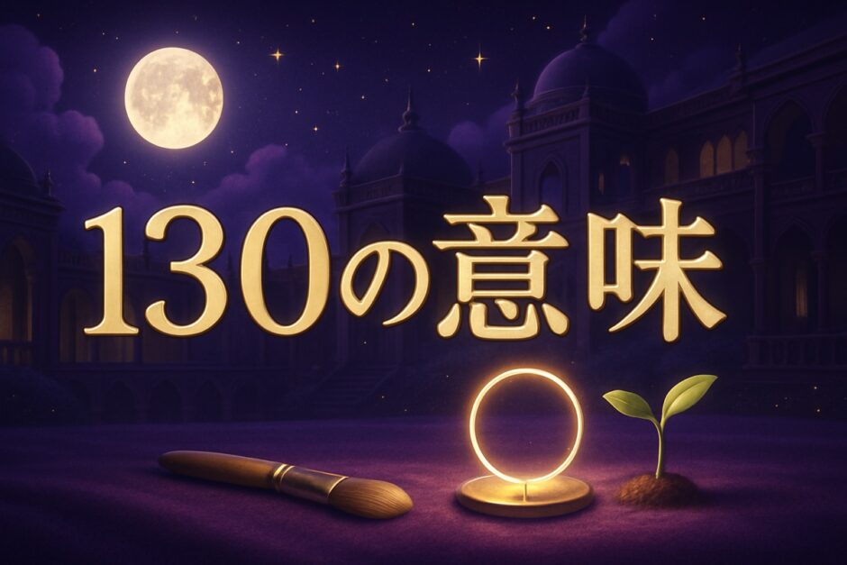 130エンジェルナンバーの意味のイメージ画像
