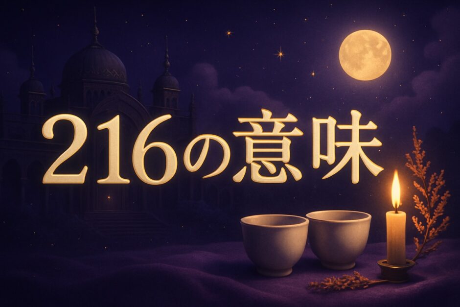 216エンジェルナンバーの意味のイメージ画像