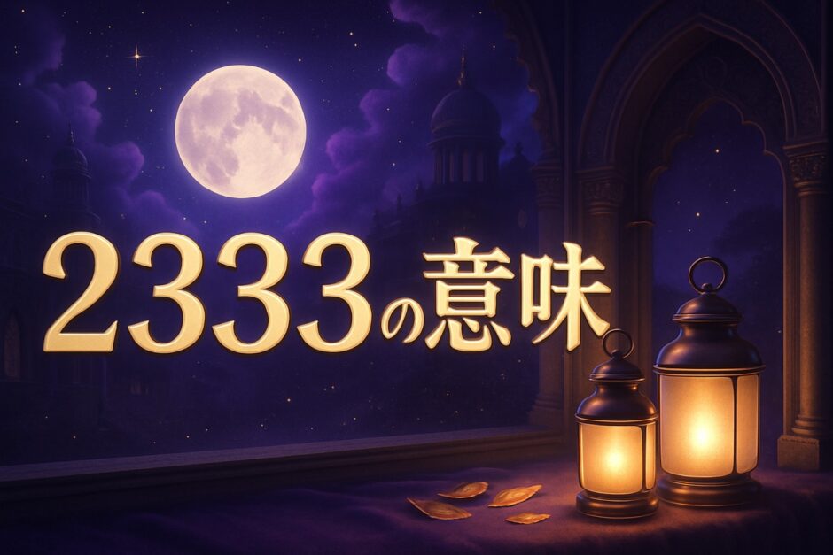 エンジェルナンバー2333の意味のイメージ画像