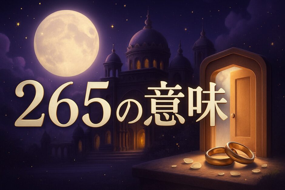 エンジェルナンバー265の意味のイメージ画像