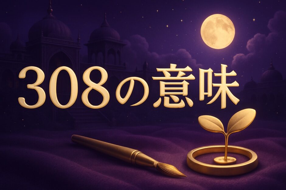 エンジェルナンバー308の意味のイメージ画像