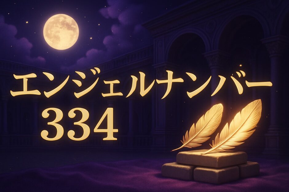 334エンジェルナンバーの意味のイメージ画像