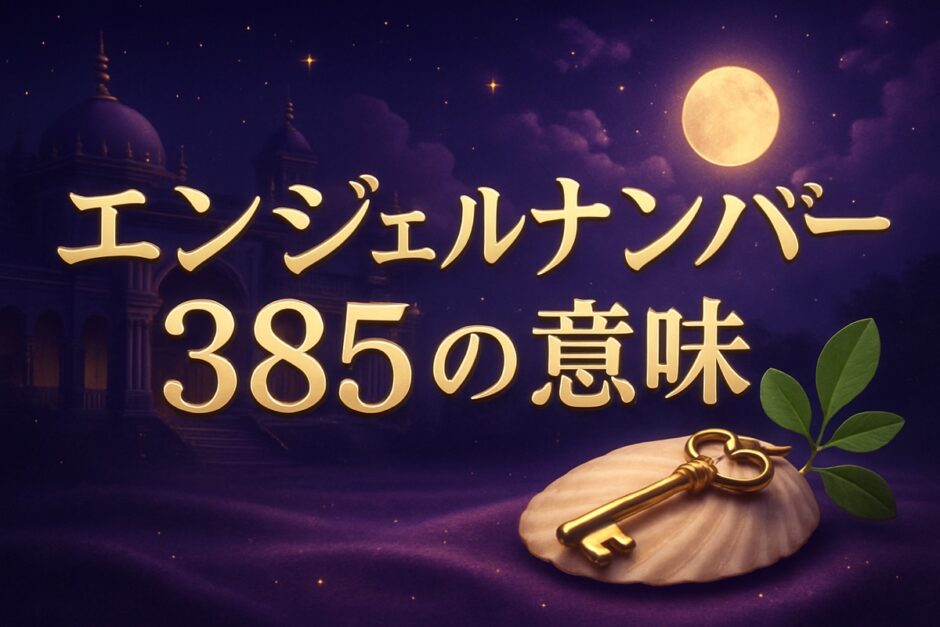 エンジェルナンバー385の意味のイメージ画像