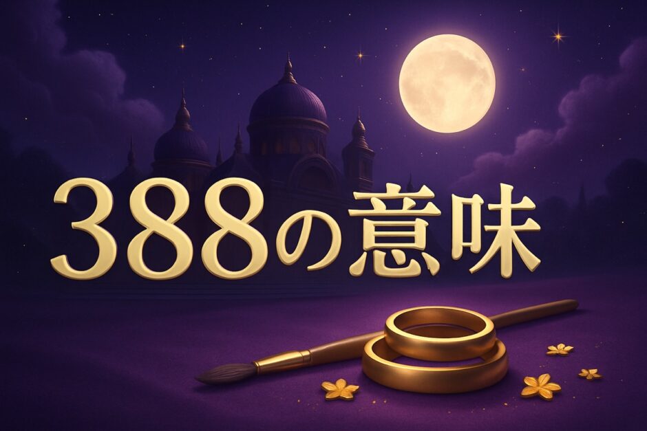 388エンジェルナンバーの意味のイメージ画像