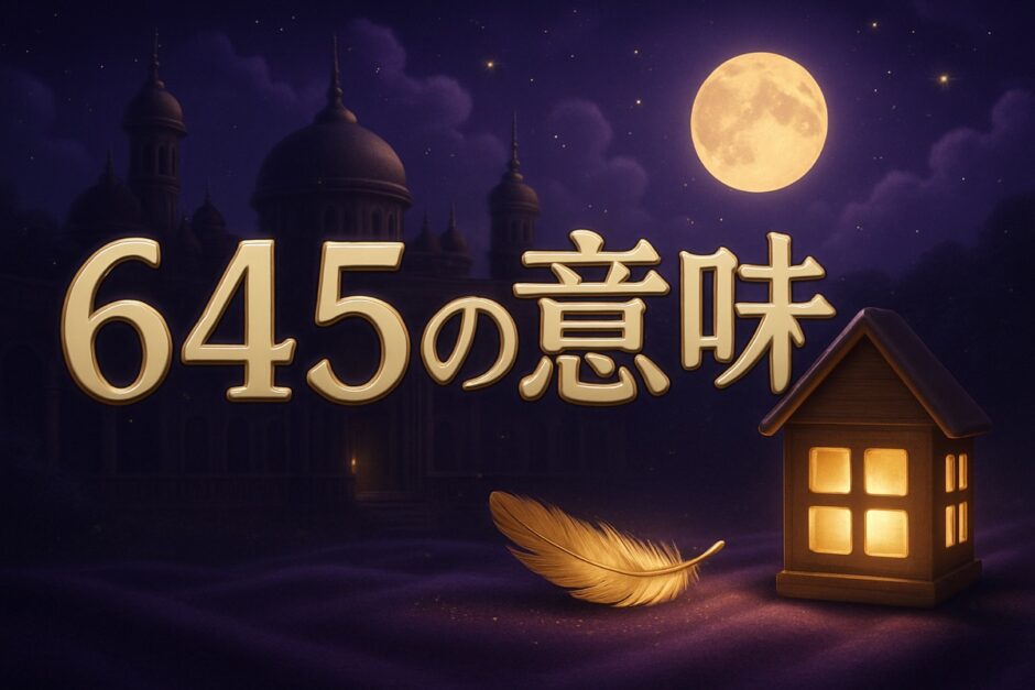 エンジェルナンバー645の意味のイメージ画像