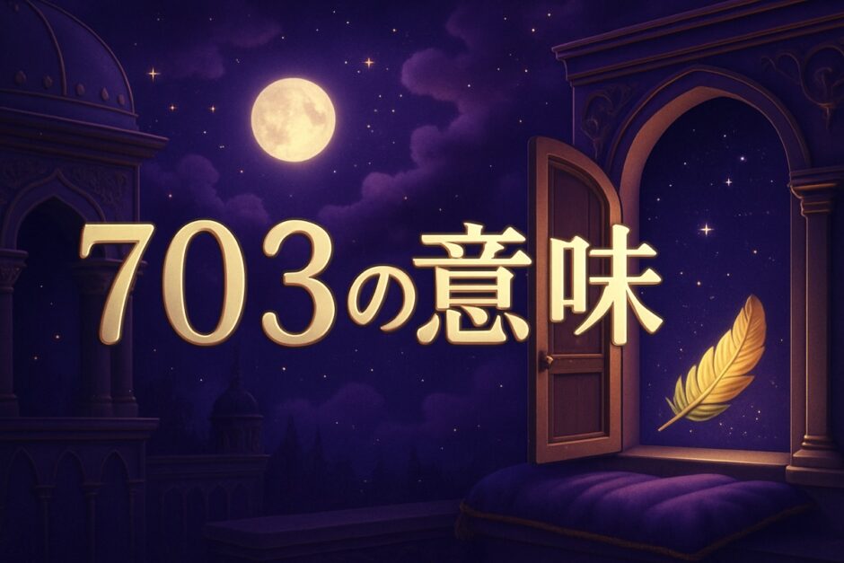 エンジェルナンバー703の意味のイメージ画像