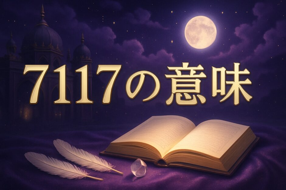 エンジェルナンバー7117の意味のイメージ画像