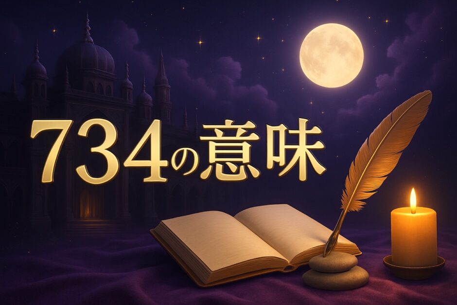 734エンジェルナンバーの意味のイメージ画像