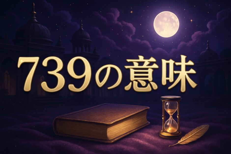 739エンジェルナンバーの意味のイメージ画像