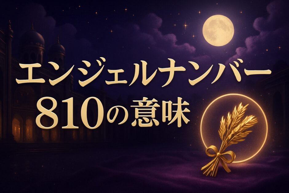 エンジェルナンバー810の意味のイメージ画像