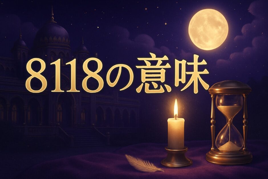 エンジェルナンバー8118の意味のイメージ画像
