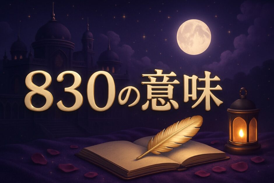 エンジェルナンバー830の意味のイメージ画像