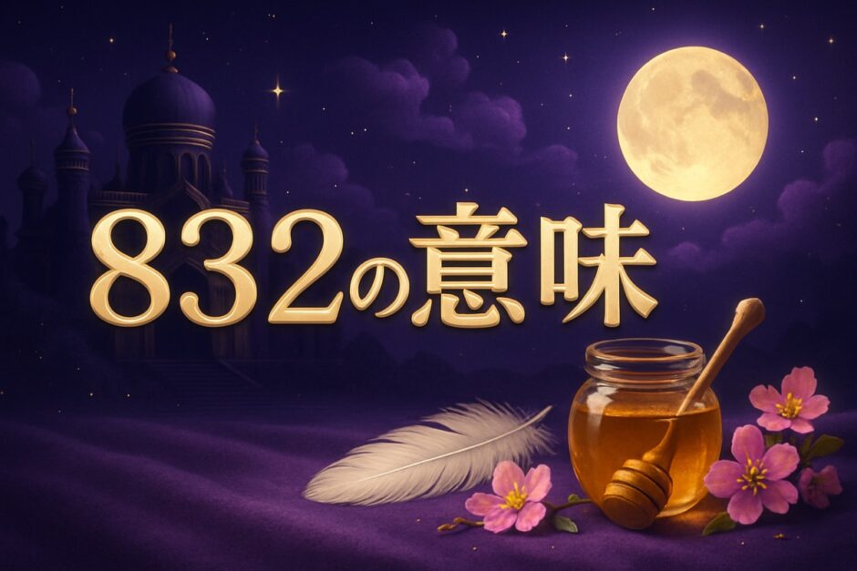 エンジェルナンバー832の意味のイメージ画像