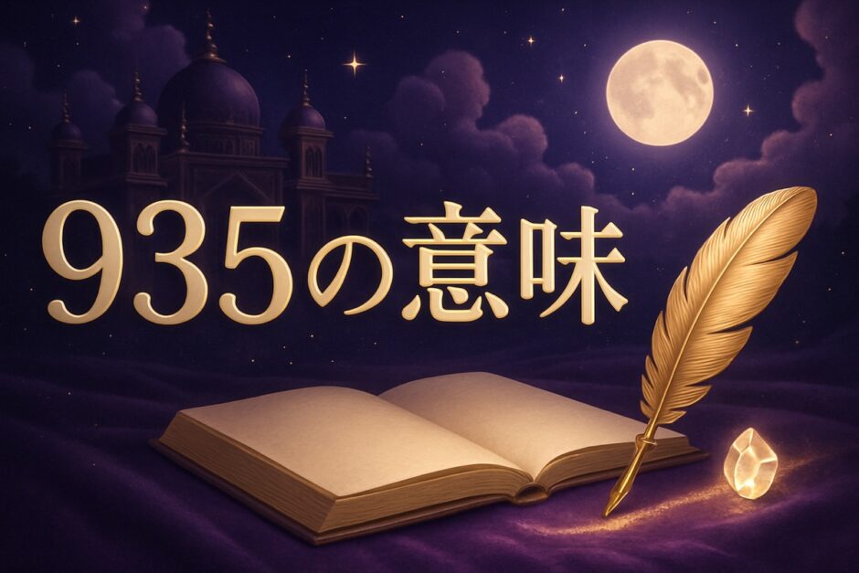 935エンジェルナンバーの意味のイメージ画像