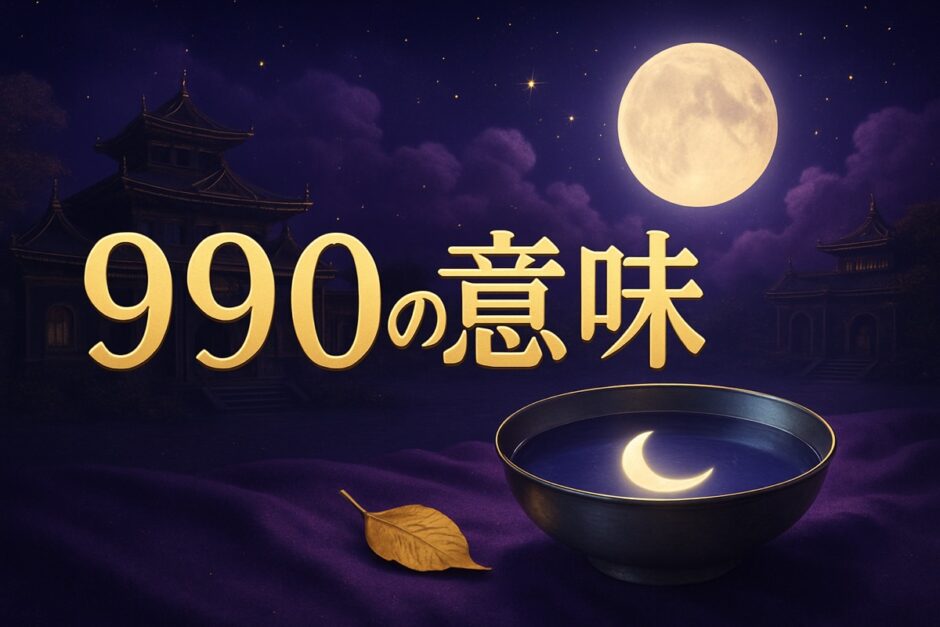 990エンジェルナンバーの意味のイメージ画像