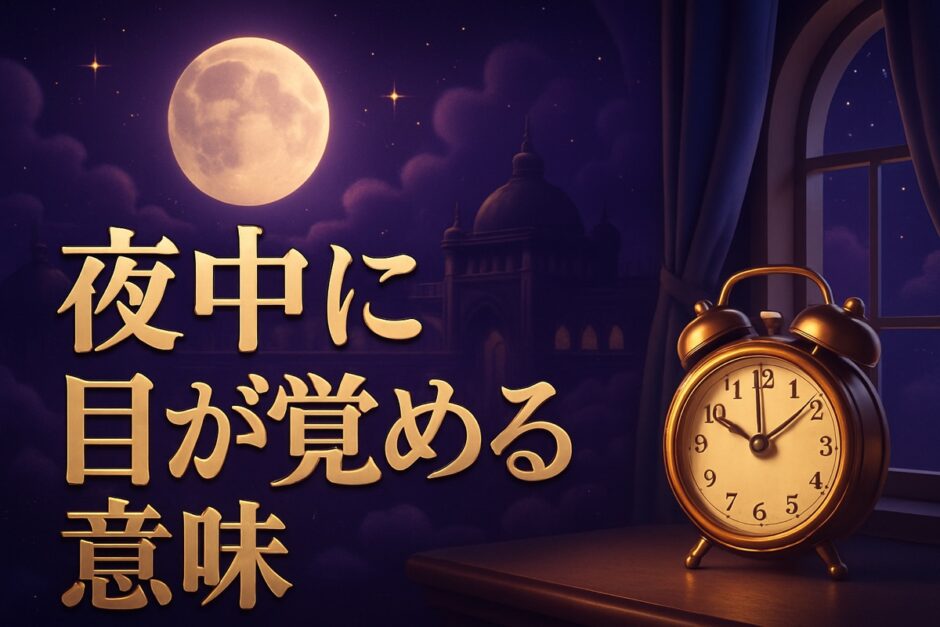 夜中に目が覚めるスピリチュアルな意味のイメージ画像