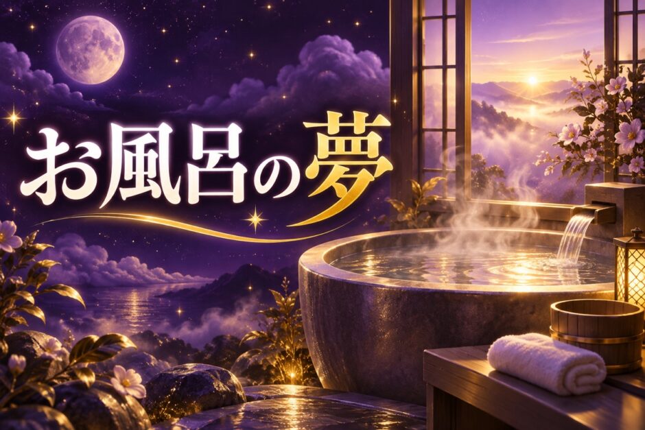 お風呂の夢の意味のイメージ画像