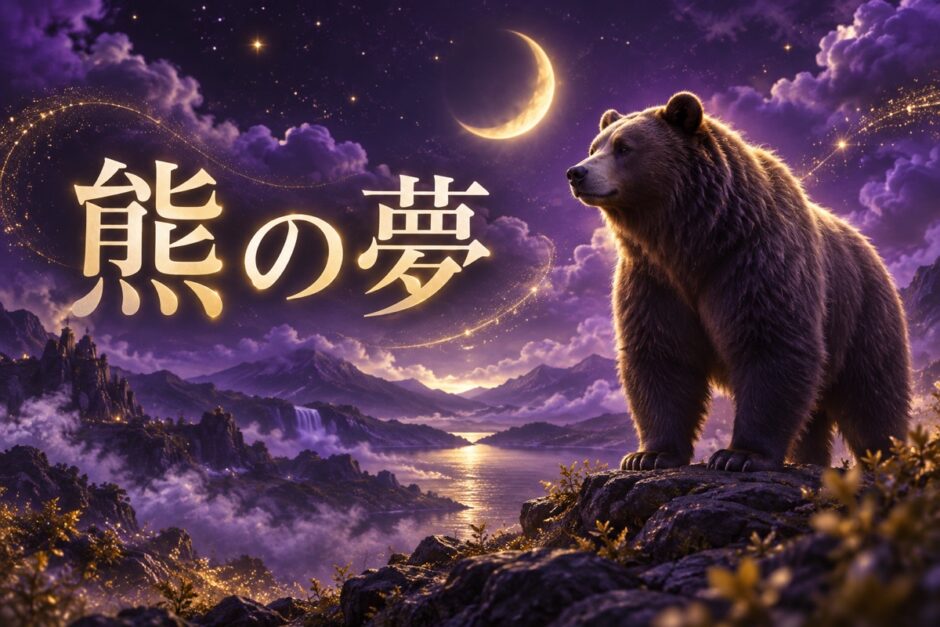 熊の夢の意味のイメージ画像