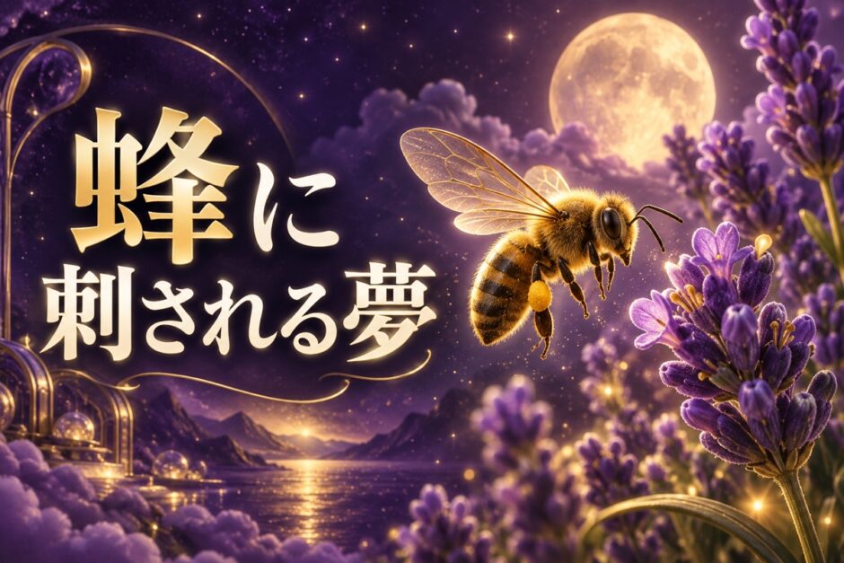 蜂に刺される夢は吉夢のイメージ画像