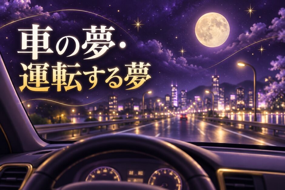 車の夢・運転する夢の意味のイメージ画像