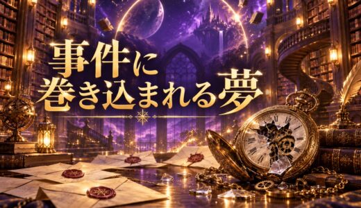 【夢占い】事件に巻き込まれるの夢の意味12選｜状況・感情別