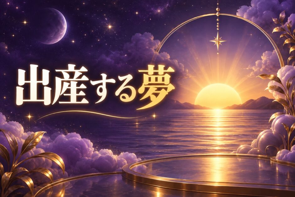 出産する夢の意味のイメージ画像