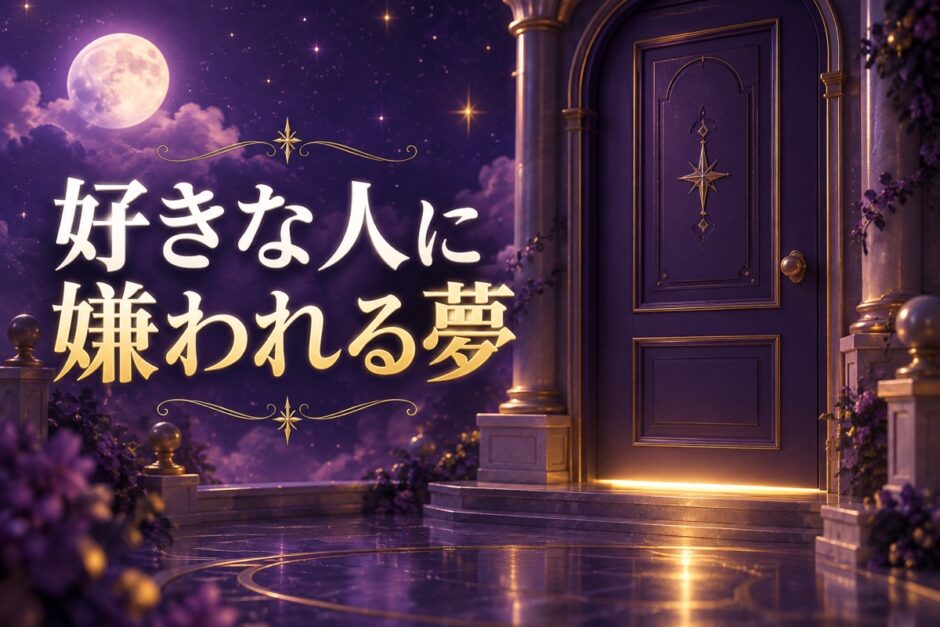 好きな人に嫌われる夢の意味のイメージ画像