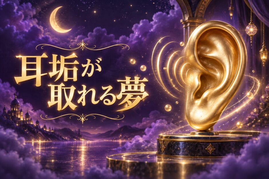 耳垢が取れる夢の意味のイメージ画像