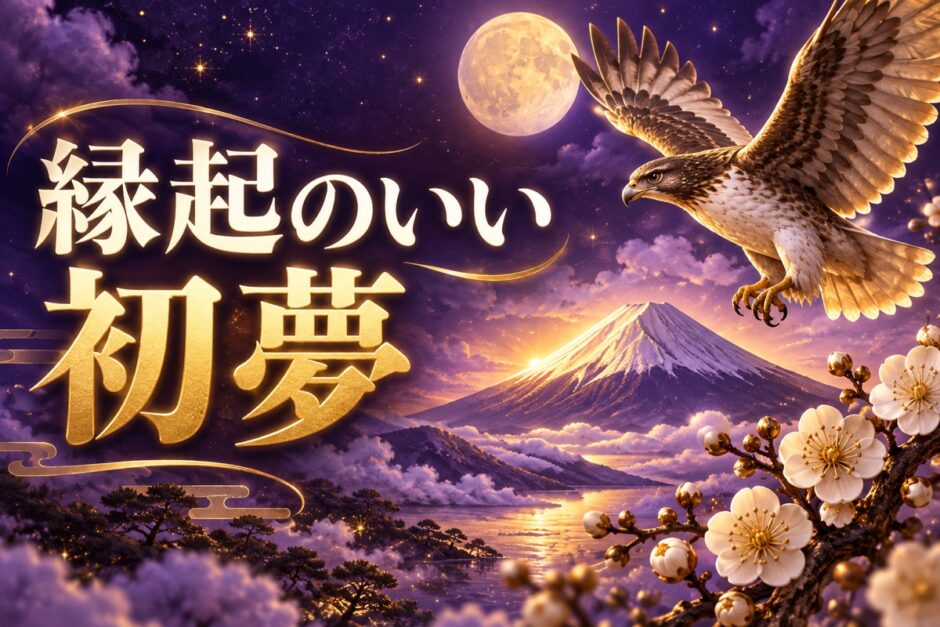 初夢で縁起がいい夢のイメージ画像