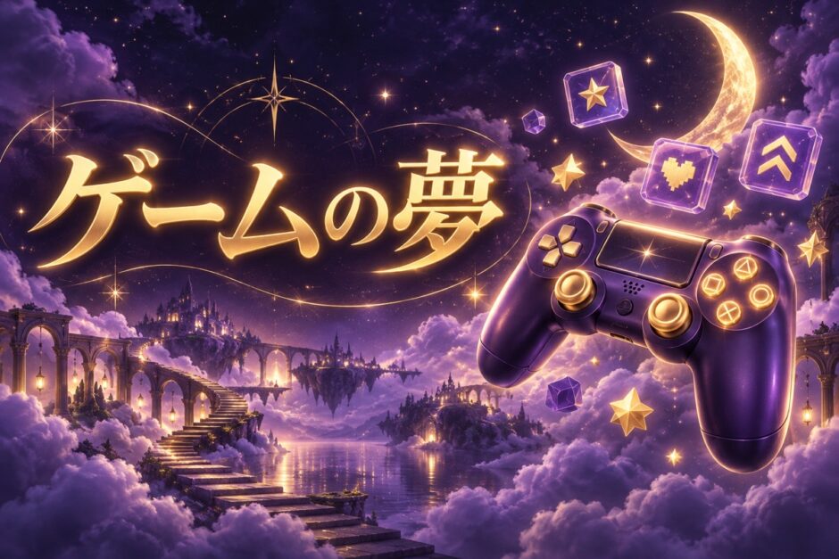 ゲームの夢の意味のイメージ画像
