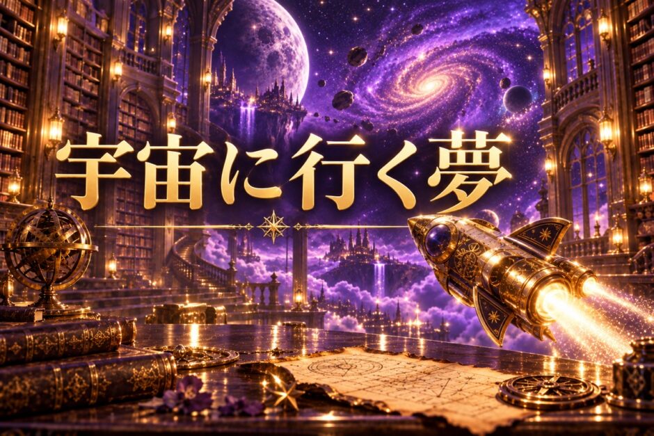 宇宙に行く夢のイメージ画像