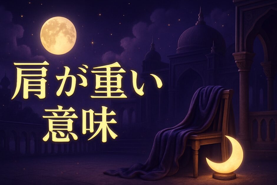 肩が重いスピリチュアルな意味のイメージ画像
