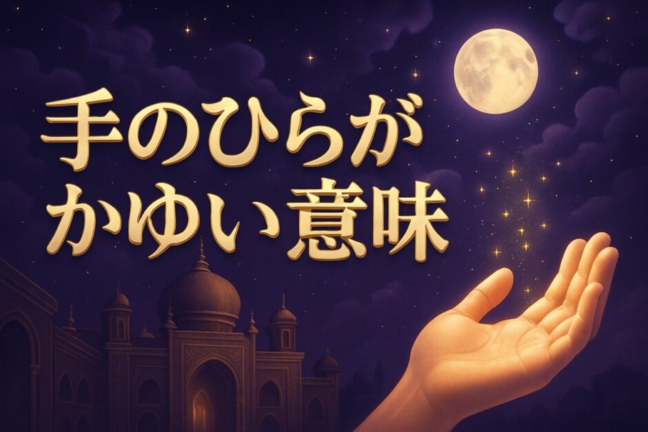 手のひらが痒いスピリチュアルな意味のイメージ画像