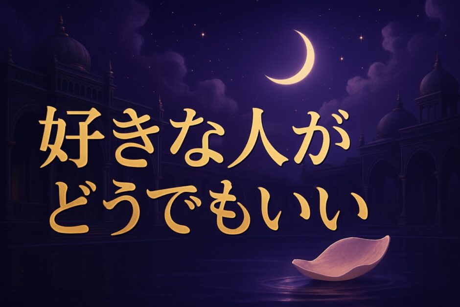 好きな人がどうでも良くなったスピリチュアルな意味のイメージ画像