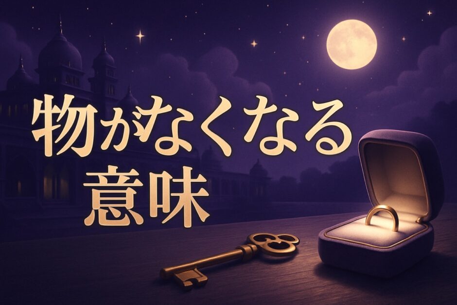 物がなくなるスピリチュアルな意味のイメージ画像