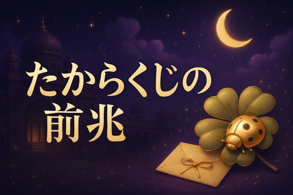 宝くじが当たる人の前兆とはのイメージ画像