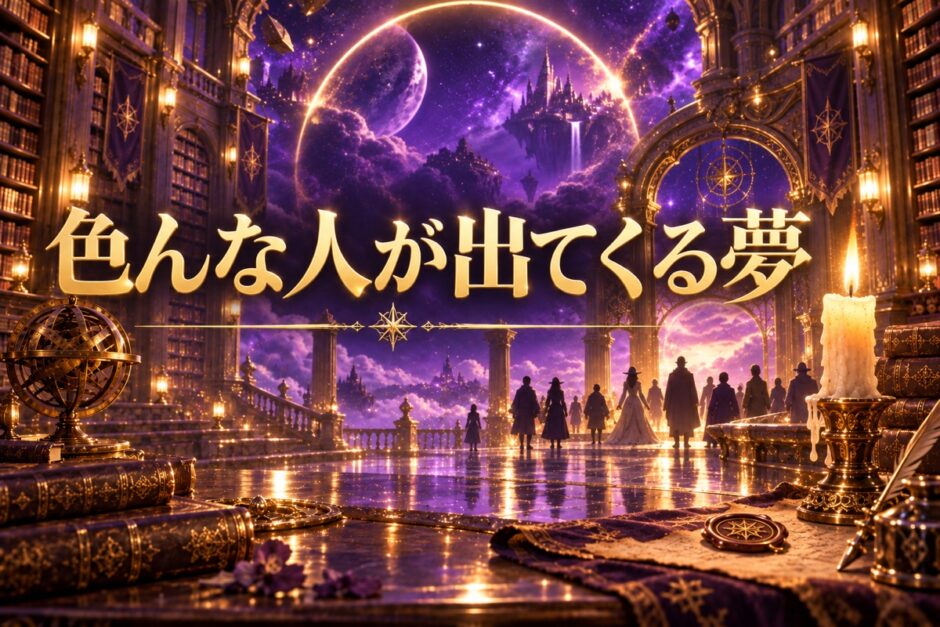 色んな人が出てくる夢のイメージ画像