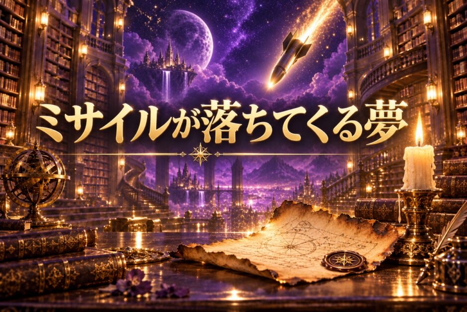 ミサイルが落ちてくる夢のイメージ画像
