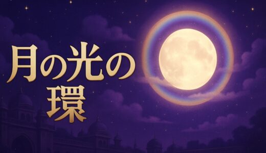 月の光環・月暈のスピリチュアルな意味｜月の周りに輪っか