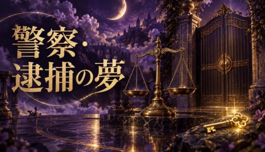 【夢占い】警察・逮捕の夢14選｜捕まる・追われる別