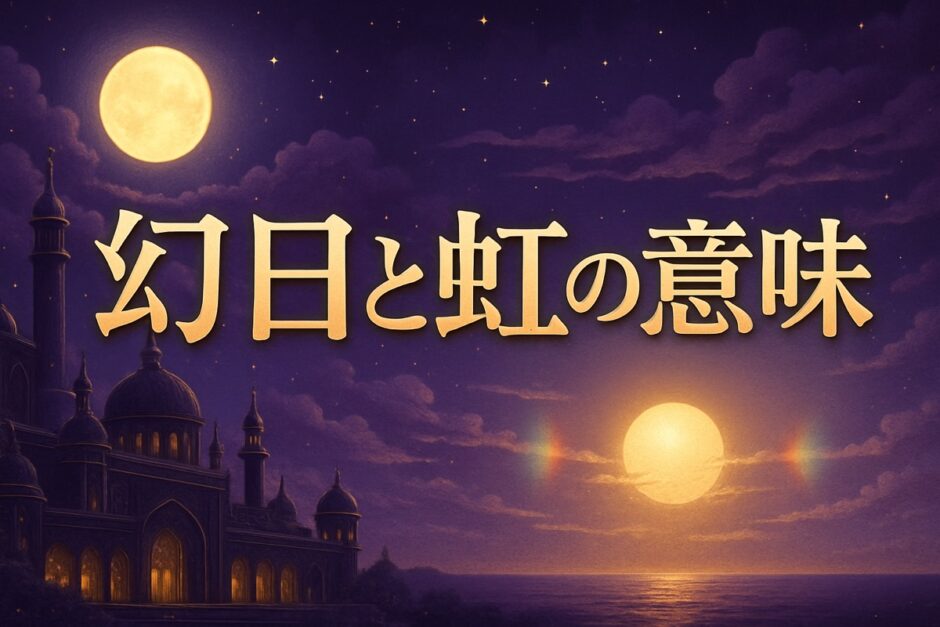幻日と虹のスピリチュアルな意味のイメージ画像