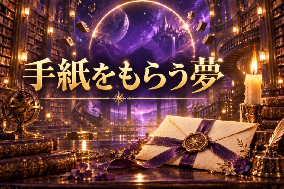 手紙をもらう夢のイメージ画像
