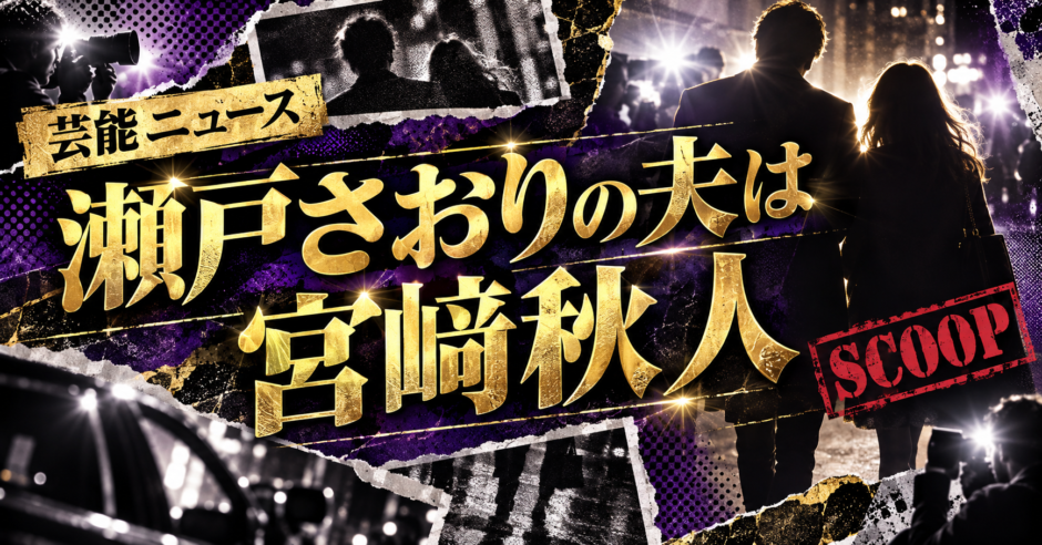 瀬戸さおりの結婚相手は宮﨑秋人｜馴れ初め・子供・現在を確認のアイキャッチ画像
