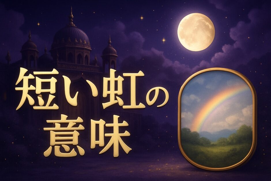 短い虹のスピリチュアルな意味のイメージ画像